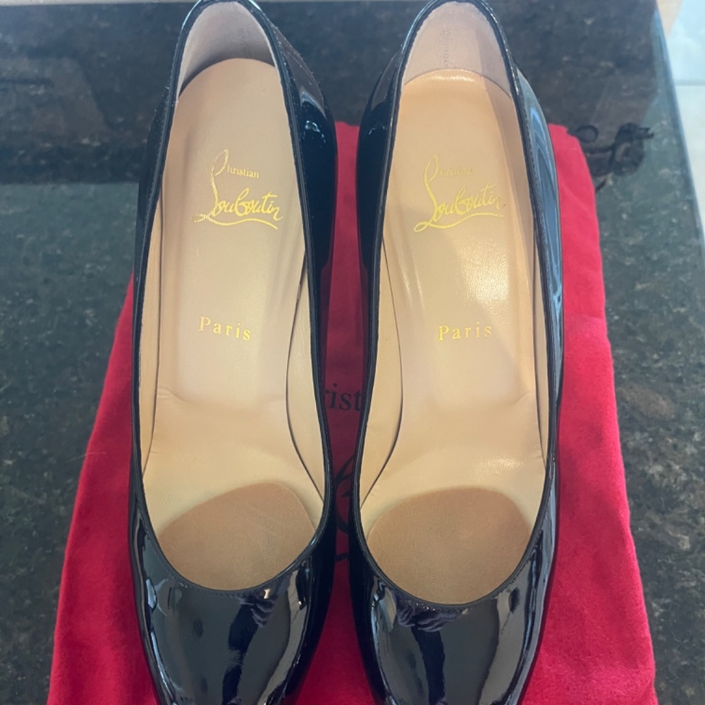 AUTHENTIC Christian Louboutin Black Heels - Picture 2 of 12